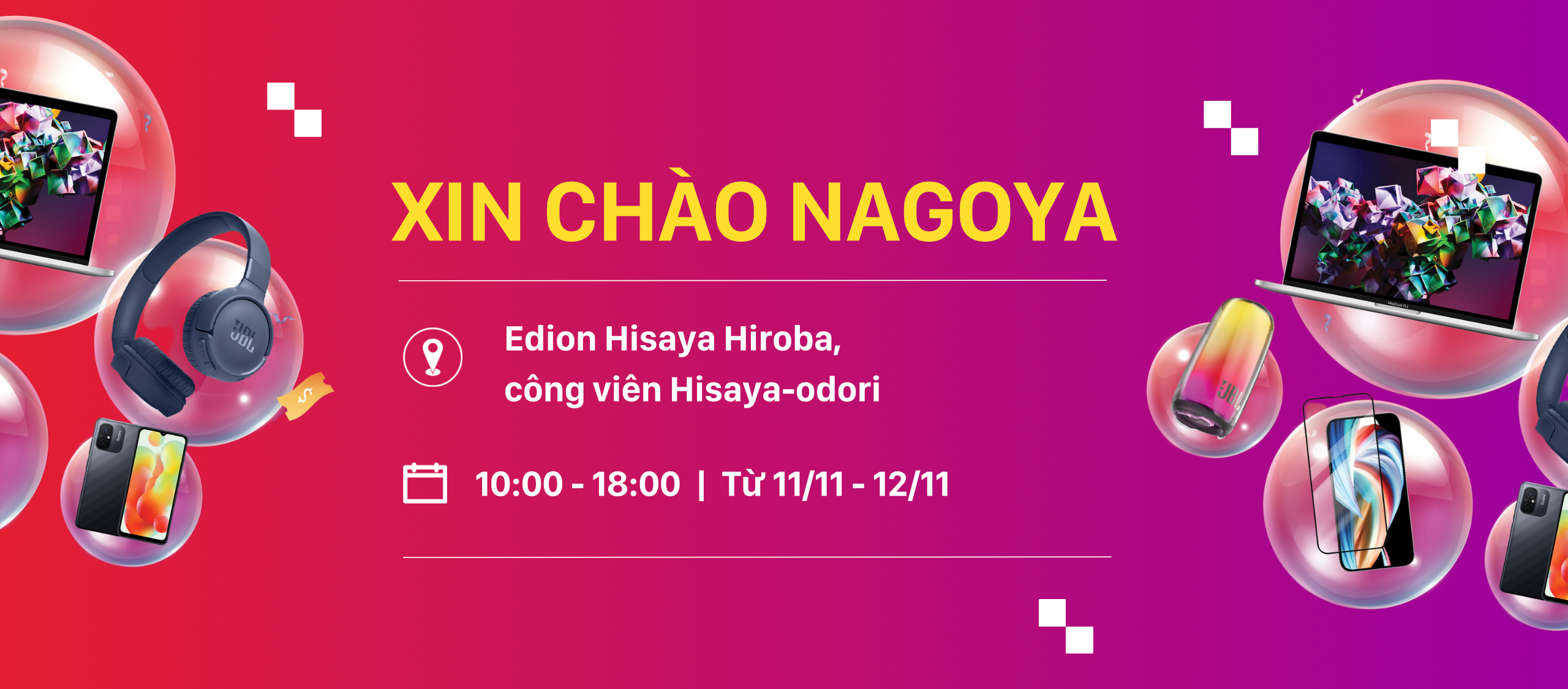 Xin chào Nagoya - Hoàng Hải sẽ có mặt cùng rất nhiều ưu đãi vào 11-12/11