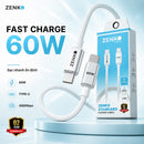30W 1M Type-C to Lightning အမြန်အားသွင်းကြိုး Gerlax GD-63L 