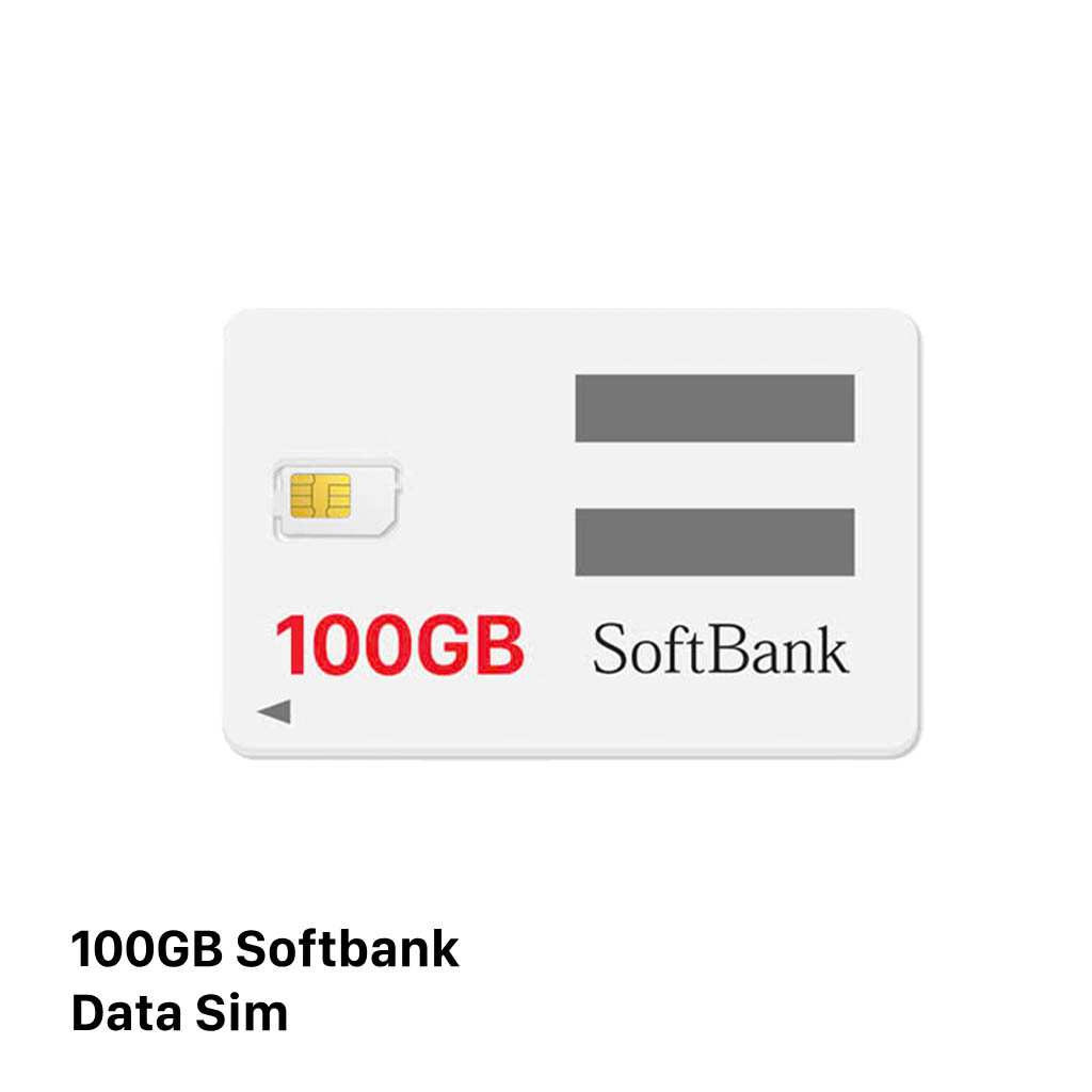 Softbank 100GB ဒေတာဆင်းကတ်၊ အခကြေးငွေ 2980¥ - အခမဲ့ ကြိုးမဲ့နားကြပ်