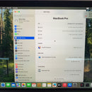 Macbook Pro 2019 13.3လက်မ မီးခိုးရောင် Intel Core i7/RAM 16GB/SSD 256GB 97% ဘက်ထရီ 100% BPTA (အစားထိုး ဘက်ထရီ၊ ခြစ်ရာများ၊ နက်ရှဲလ်) 