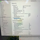Macbook Pro 2019 13.3လက်မ မီးခိုးရောင် Intel Core i7/RAM 16GB/SSD 256GB 97% ဘက်ထရီ 100% BPTA (အစားထိုး ဘက်ထရီ၊ ခြစ်ရာများ၊ နက်ရှဲလ်) 
