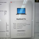Macbook Pro 2019 13.3လက်မ မီးခိုးရောင် Intel Core i7/RAM 16GB/SSD 256GB 97% ဘက်ထရီ 100% BPTA (အစားထိုး ဘက်ထရီ၊ ခြစ်ရာများ၊ နက်ရှဲလ်) 