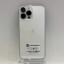 iPhone 13 Pro Max 128GB Silver 98% pin 100% Máy đã trả hết tiền mạng dùng như Quốc tế Apple (Đã thay pin - Xước ít) - HH9615