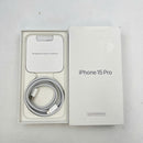 iPhone 15 Pro 128GB အနက်ရောင် 98% ဘက္ထရီ 100% International Apple (နောက်ကျောအညိုရောင်၊ ခြစ်ရာအစွန်းများ၊ DTP) - HH3204 