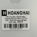iPhone 16 Pro Max 256GB White Titanium 98% pin 89% Quốc Tế Apple bản Mỹ (Có xước - Esim - bụi camera - đã thay kính lưng) - HH3656