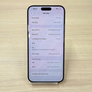 iPhone 15 Pro Max 256GB အပြာရောင် 98% ဘက္ထရီ 87% International SB မှ SB (No SB sim - 0.5x အစက်အပြောက်များ၊ မျက်နှာပြင် ခြစ်ရာ၊ နောက်ကျောခြစ်ရာ၊ အစွန်းအမှောင်များ) - HH0610 