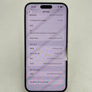 iPhone 14 Pro Max 128GB ခရမ်းရောင် 98% ဘက်ထရီ 85% Apple International (ခြစ်ရာအစွန်းများ) - HH8952 