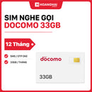 Docomo 33GB Calling Sim I 12 လ (11/2026)