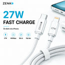 30W 1M Type-C to Lightning အမြန်အားသွင်းကြိုး Gerlax GD-63L 