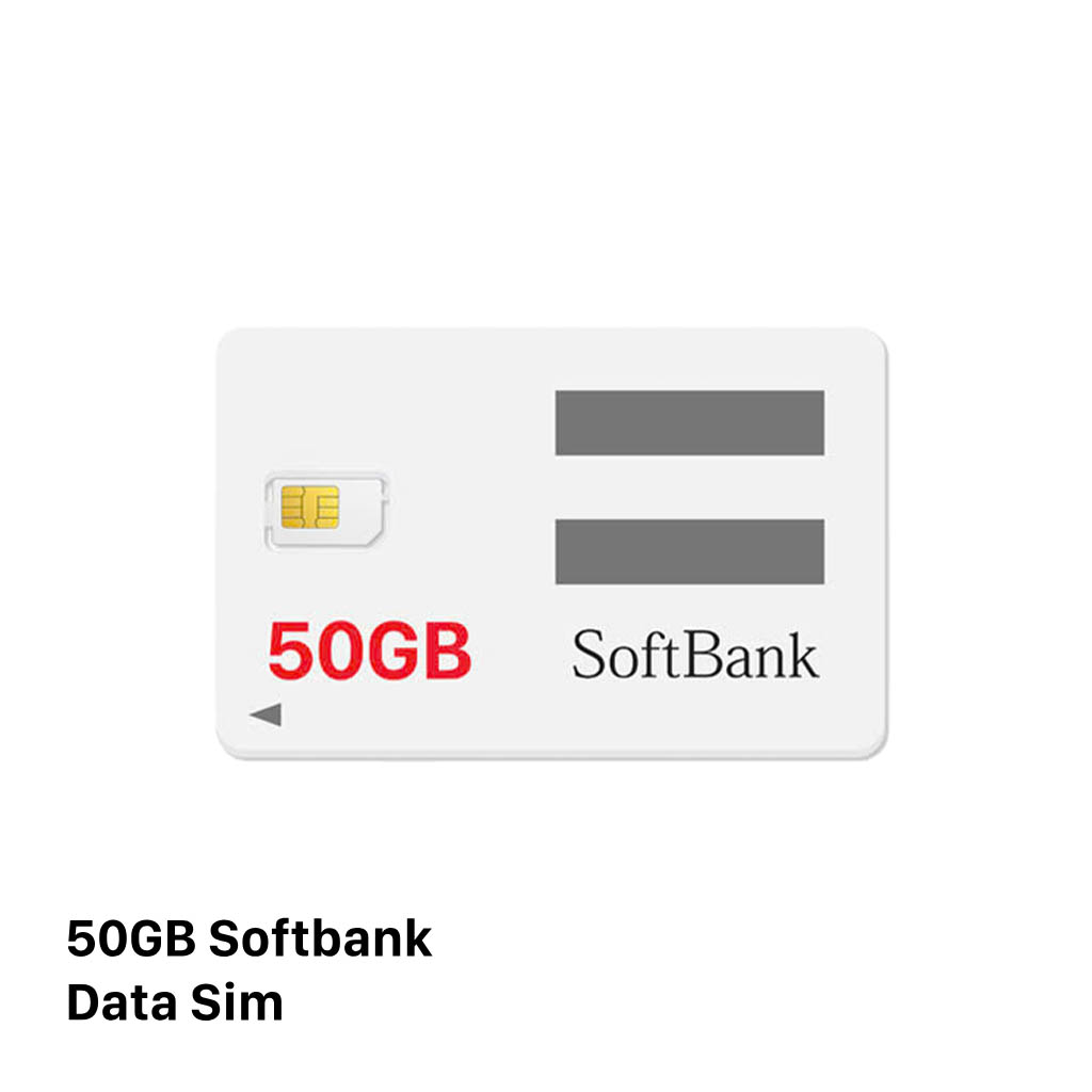Softbank 50GB ဒေတာဆင်းကတ်၊ ဈေးနှုန်း ယန်း ၂၄၈၀ - အခမဲ့ ကြိုးမဲ့နားကြပ်