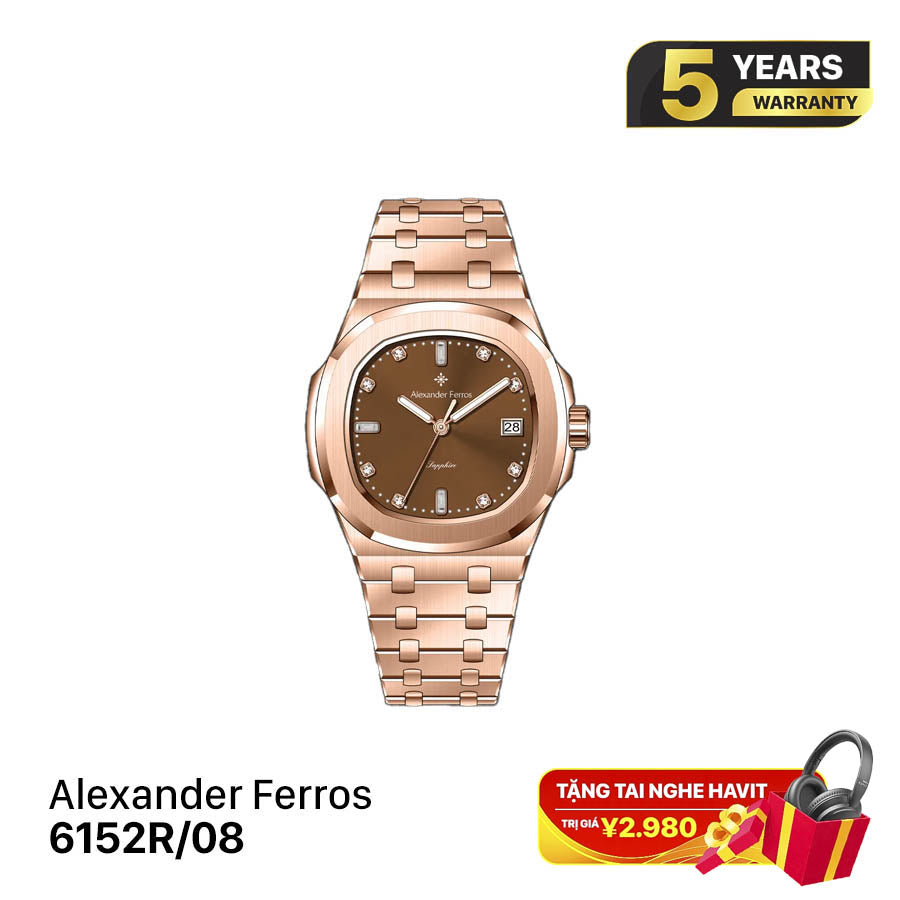 Alexander Ferros Nautilus 6152R အမျိုးသမီး ကွာ့ဇ်နာရီ