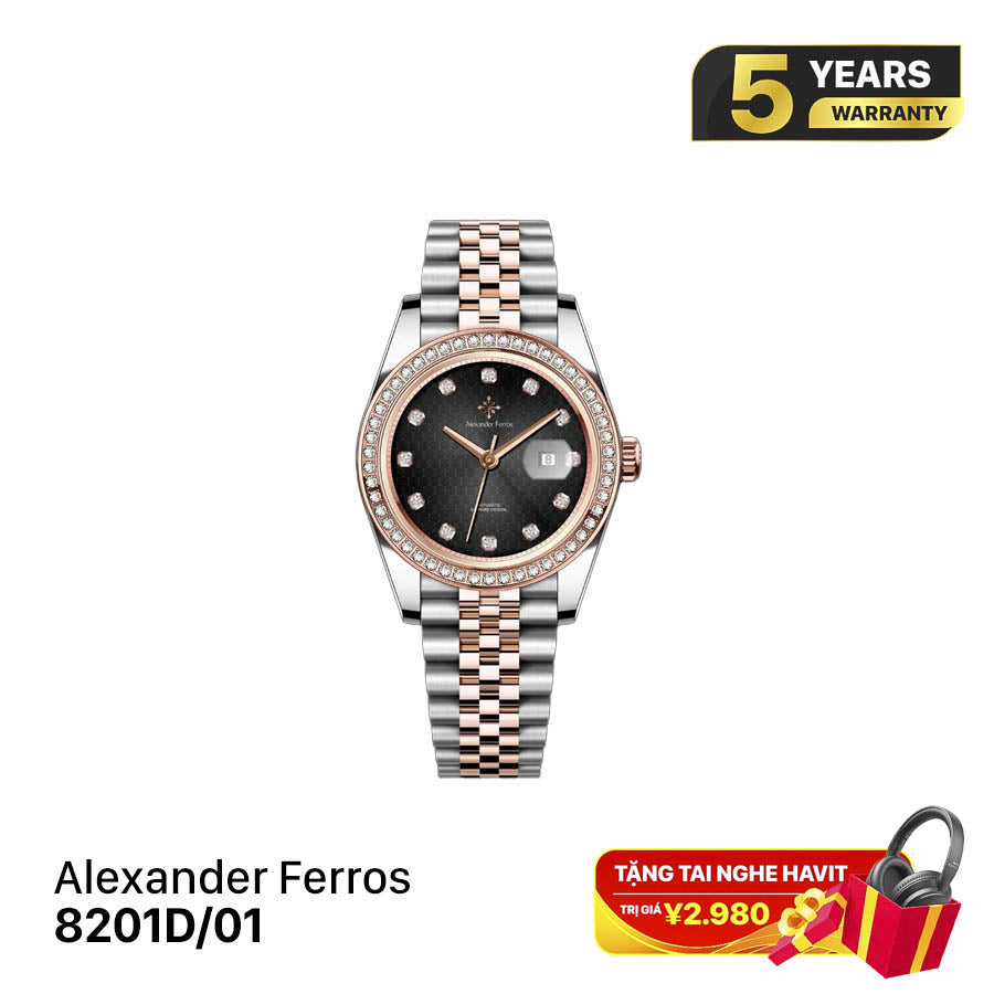 Alexander Ferros Datejust 8201D အမျိုးသမီးစက်ပိုင်းဆိုင်ရာနာရီ
