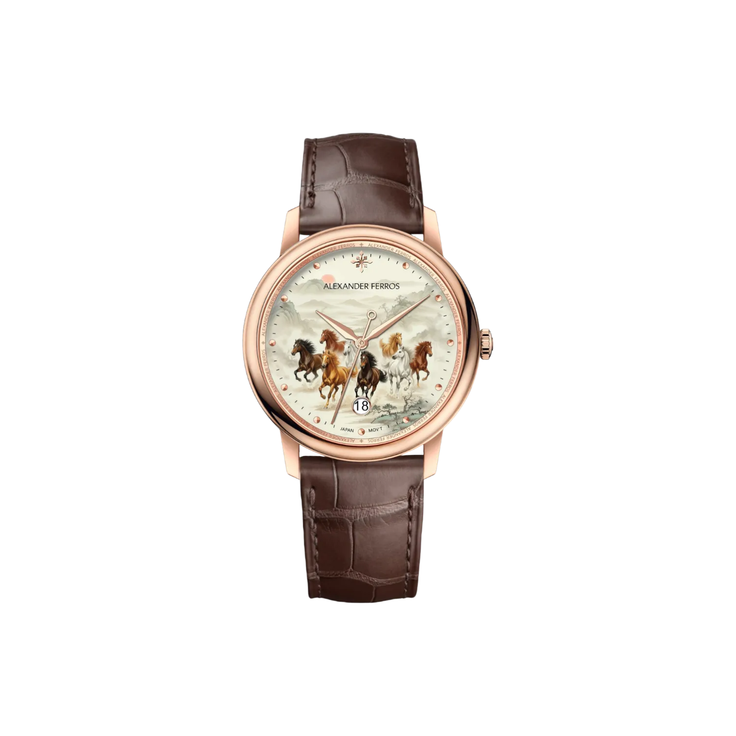 Alexander Ferros 8021D အမျိုးသားစက်မှုလက်ပတ်နာရီ