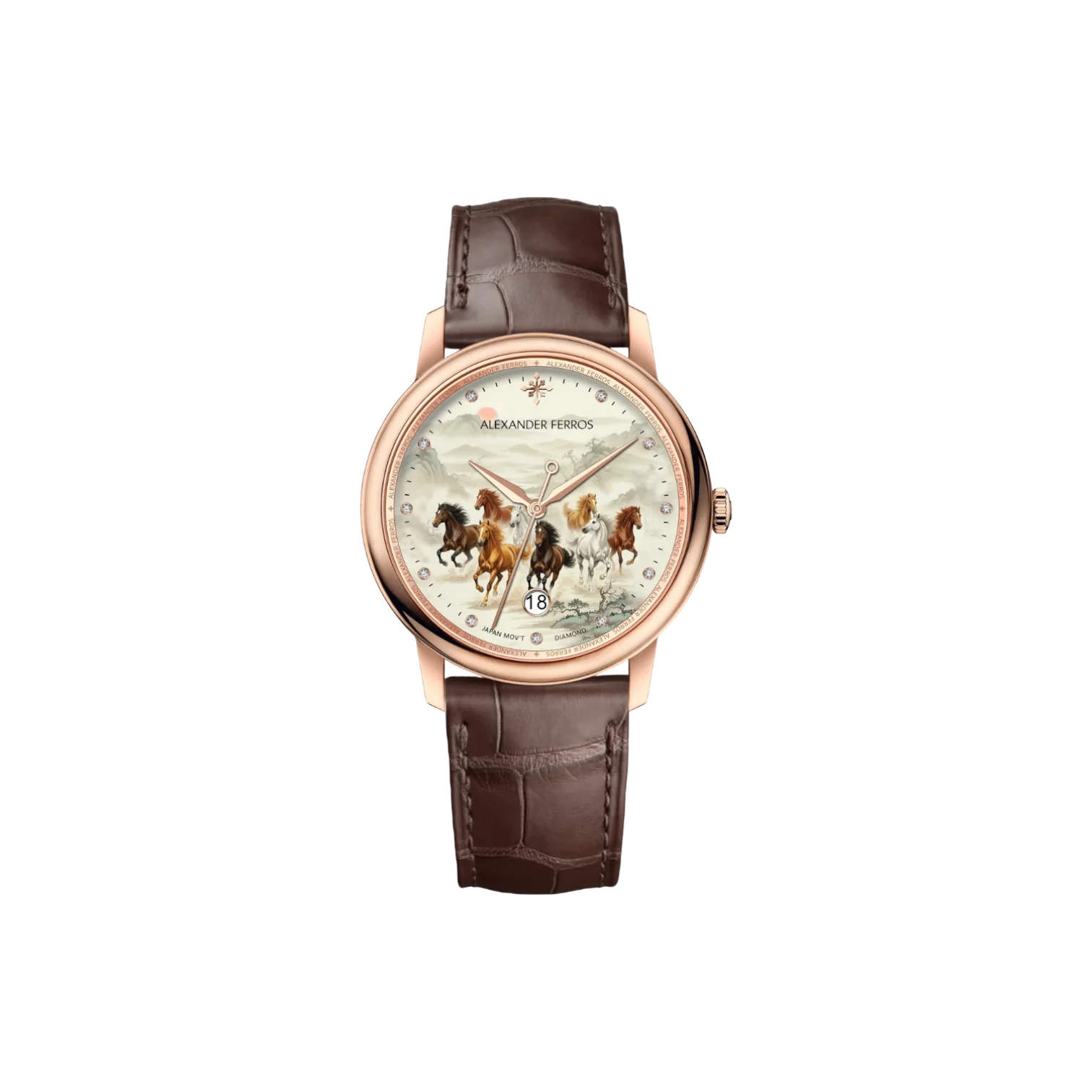 Alexander Ferros 8021D အမျိုးသားစက်မှုလက်ပတ်နာရီ