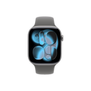 Apple Watch Series 11 GPS 46mm Original Jet Black Aluminum Case / Black Sport Band 