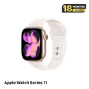 Apple Watch Series 11 GPS 42mm Original Rose Gold Aluminum Case / Light Blush Sport Band 