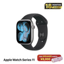 Apple Watch Series 11 GPS 46mm Original Jet Black Aluminum Case / Black Sport Band 