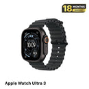Apple Watch Ultra 3 49mm GPS + 5G Black Titanium Case with Blue Ocean Band 100% အသက်မသွင်းရသေး (အလုံပိတ်၊ ကြိုးဝိုင်းသေတ္တာကို ဖွင့်ထားသည်) 