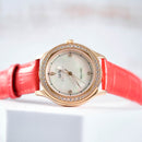 I&W Carnival IW593L အမျိုးသမီး ကွာ့ဇ်နာရီ - ကုန်ပစ္စည်းရှိသော်လည်း ဘက်ထရီကုန်သွားသောပြဿနာကြောင့် ဝှက်ထားနိုင်ပါသည်။