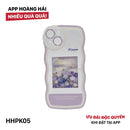 HHPK05 လှိုင်းတွန့်အစွန်းသည် ခရမ်းရောင်ပန်းပွင့်ပုံစံဖြင့် 