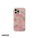 HHPK29 ပန်းရောင် Tulip Patterned Case 