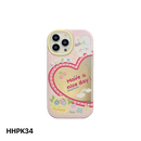 HHPK34 Mirror Cartoon Heart Case 