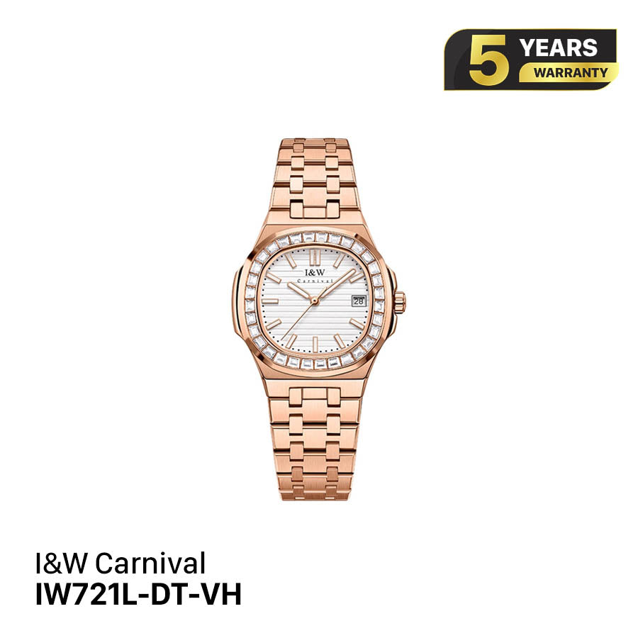 I&W Carnival IW721L အမျိုးသမီးဝတ် ကွာ့ဇ်နာရီ