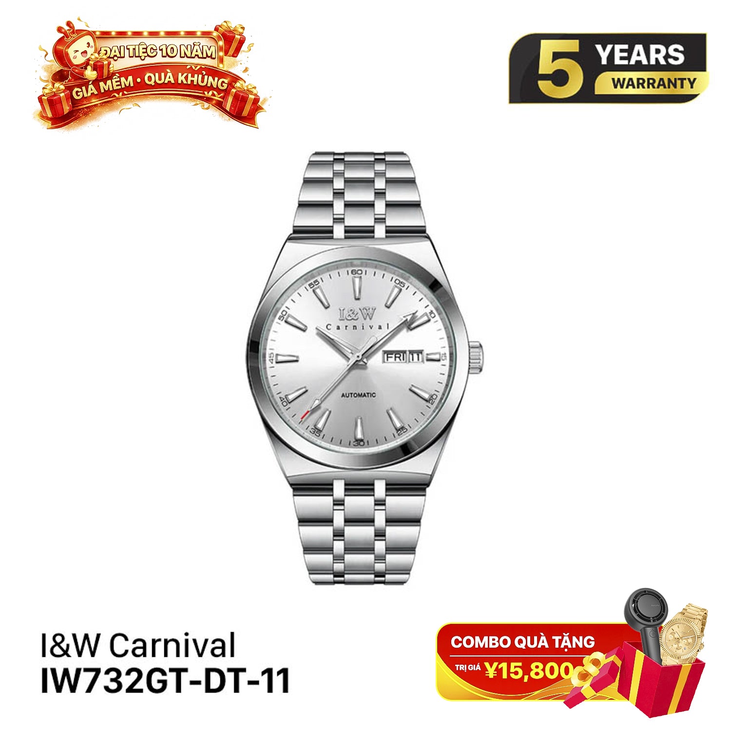 I&W Carnival Extraordinary Master IW732G စက်ပိုင်းဆိုင်ရာနာရီ