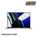 MacBook Pro 2021 14 n Silver M1 Pro/RAM 16GB/SSD 512GB 98% ဘက်ထရီ 87% အား 328 ကြိမ် BPTN ခလုတ်များ 