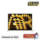 Macbook Air 2023 15 လက်မ အဖြူရောင် Apple M2/RAM 8GB/SSD 256GB 98% ဘက်ထရီ 86% BPΤΑ 
