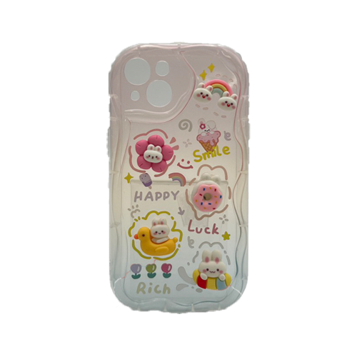 ဖောင်းကြွကျက်သရေရှိသော HHPK47 Wave-edged ဖုန်းအိတ် 