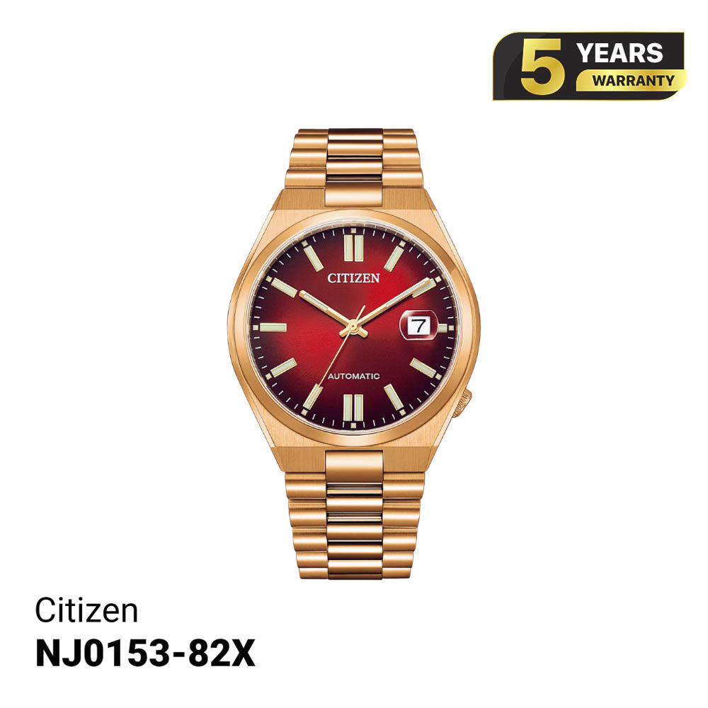 Citizen Tsuyosa စက်ပိုင်းဆိုင်ရာ နှင်းဆီနီ NJ0153-82X နာရီ