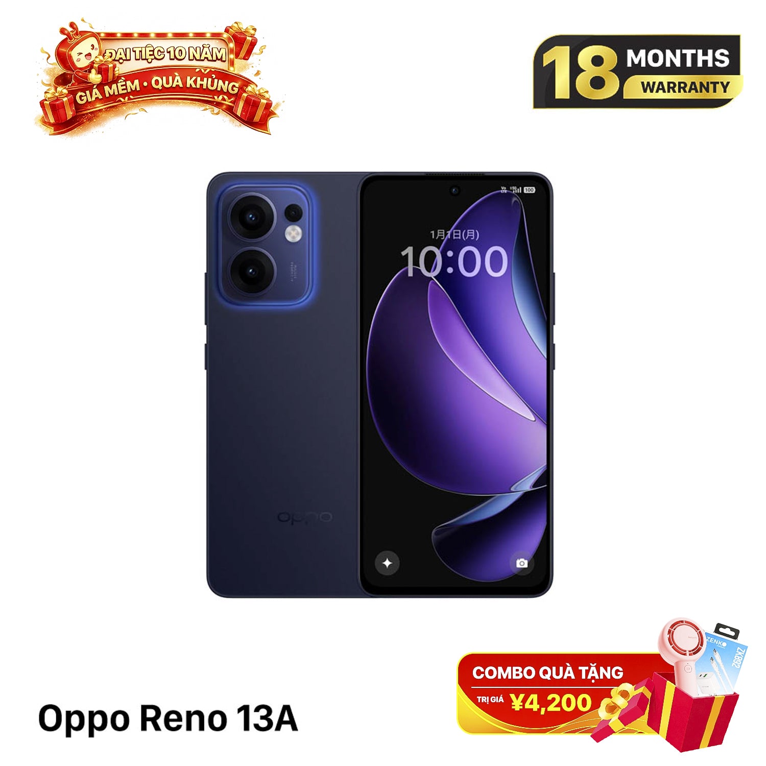 Oppo Reno 13A 100% Fullbox 