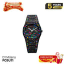 MILANO D1 Polycarbonate PCBU11 ဘက်ထရီသုံး နာရီ