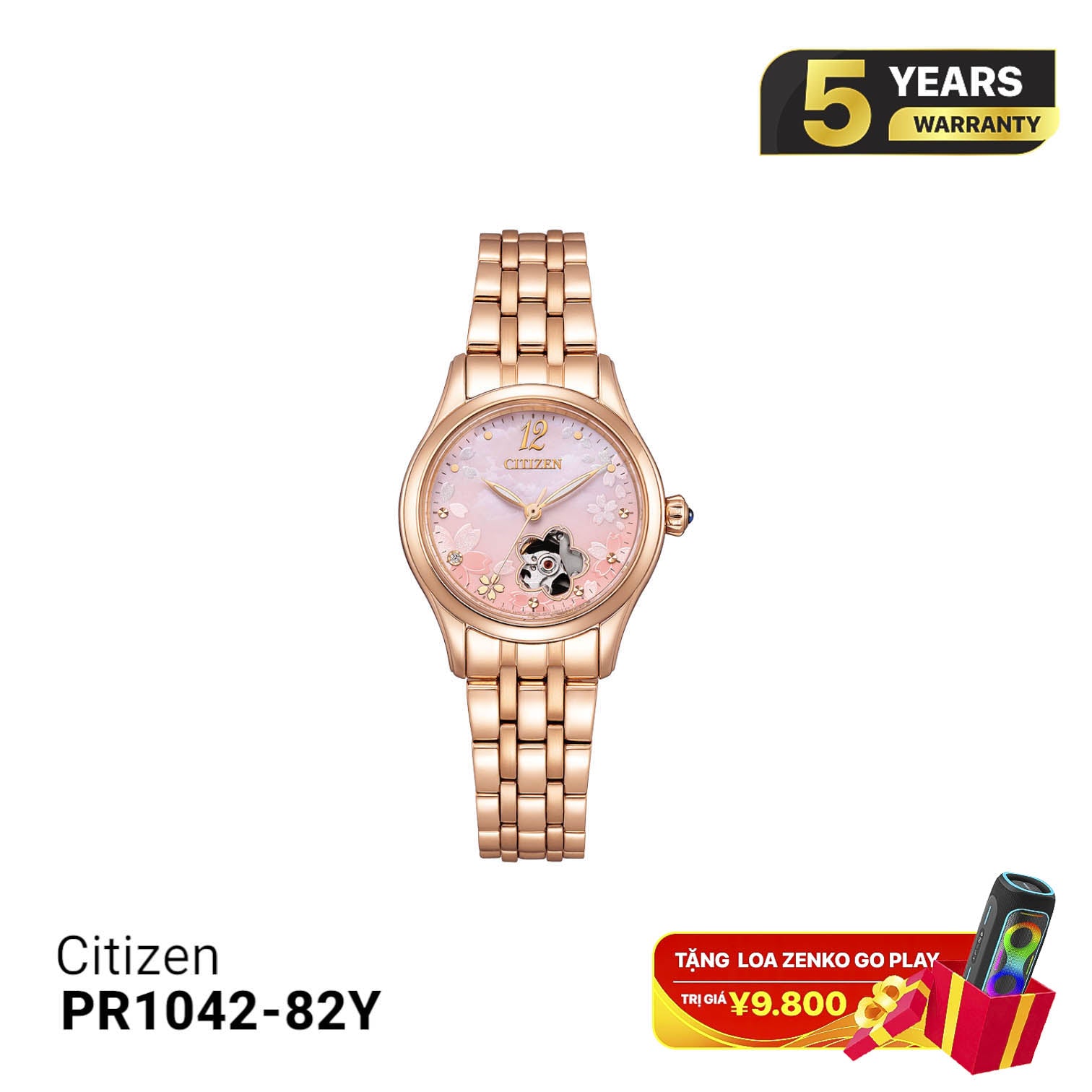 Citizen PR1042-82Y အမျိုးသမီးစက်ပိုင်းဆိုင်ရာနာရီ