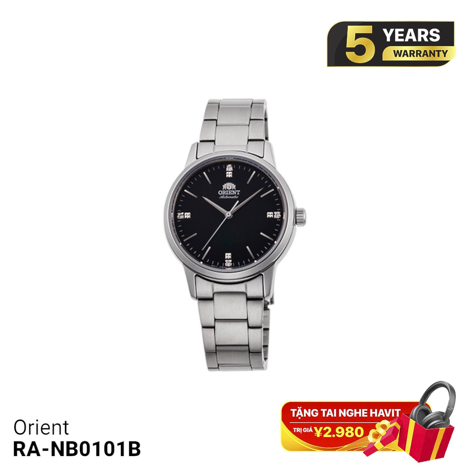 Orient RA-NB0101B အမျိုးသမီးစက်ပိုင်းဆိုင်ရာနာရီ - မှာယူမှုများလက်ခံပါသည်