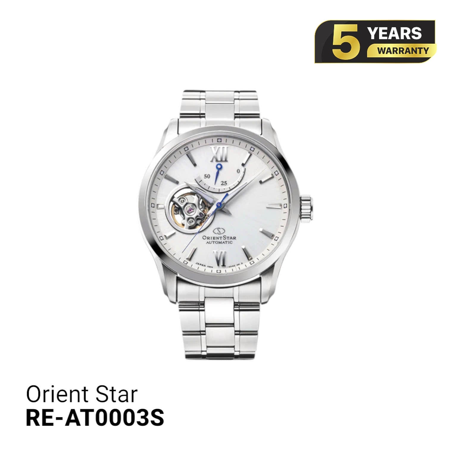 Orient Star Open Heart RE-AT0003S00Z စက်ပိုင်းဆိုင်ရာ နာရီ (နိုင်ငံတကာဗားရှင်း)