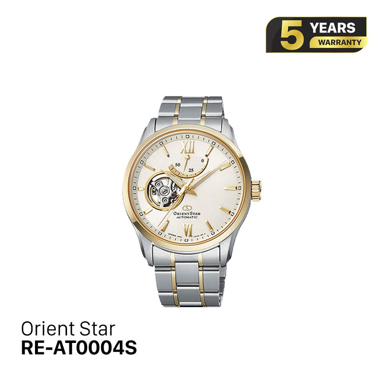 Orient Star Open Heart RE-AT0004S စက်ပိုင်းဆိုင်ရာ နာရီ (နိုင်ငံတကာဗားရှင်း)