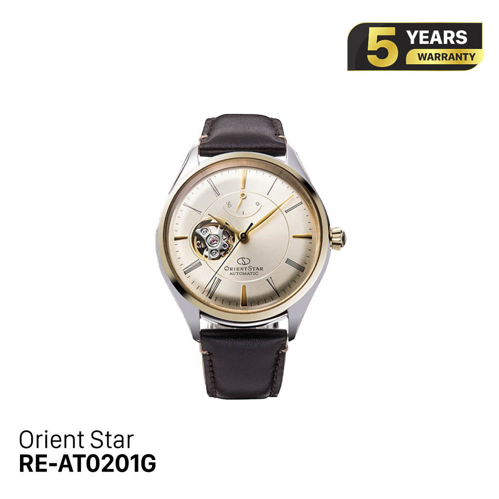 Orient Star Semi Skeleton RE-AT0201G စက်ပိုင်းဆိုင်ရာနာရီ (နိုင်ငံတကာဗားရှင်း)