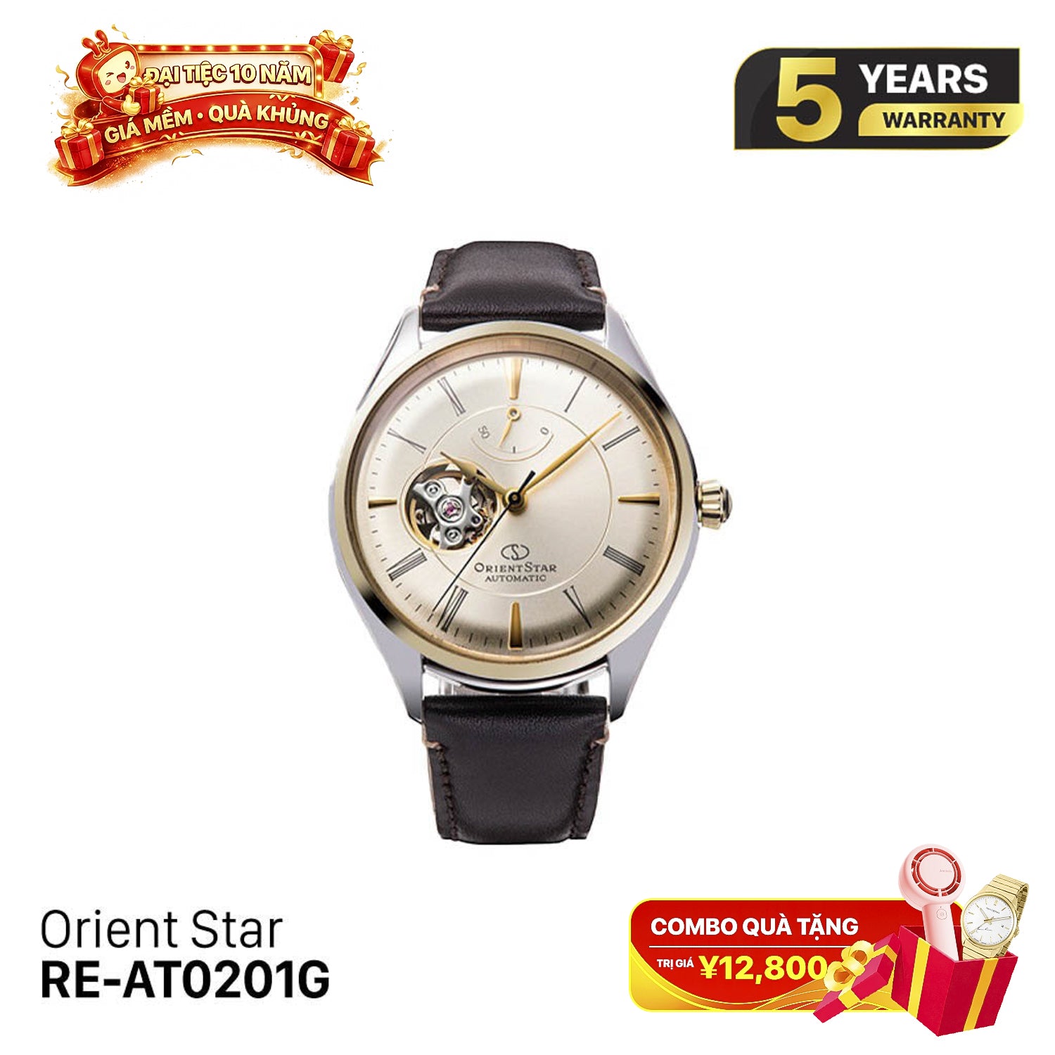 Orient Star Semi Skeleton RE-AT0201G စက်ပိုင်းဆိုင်ရာနာရီ (နိုင်ငံတကာဗားရှင်း)