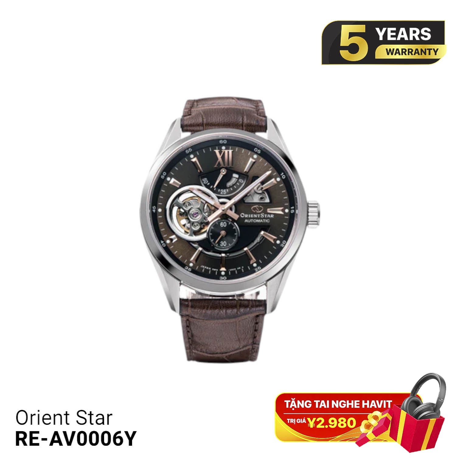 Orient Star Joker RE-AV0006Y စက်ပိုင်းဆိုင်ရာ နာရီ (နိုင်ငံတကာဗားရှင်း)
