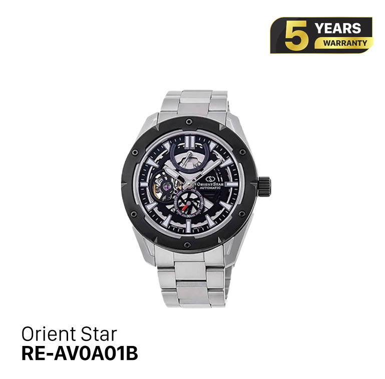 Orient Star Avant-Garde Skeleton RE-AV0A01B စက်ပိုင်းဆိုင်ရာ နာရီ (နိုင်ငံတကာဗားရှင်း)
