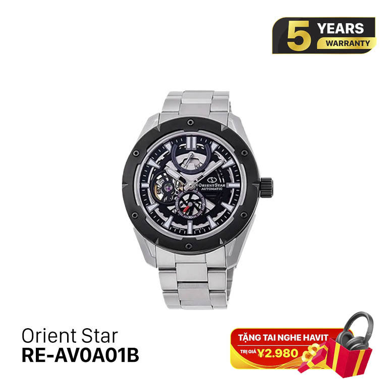 Orient Star Avant-Garde Skeleton RE-AV0A01B စက်ပိုင်းဆိုင်ရာ နာရီ (နိုင်ငံတကာဗားရှင်း)