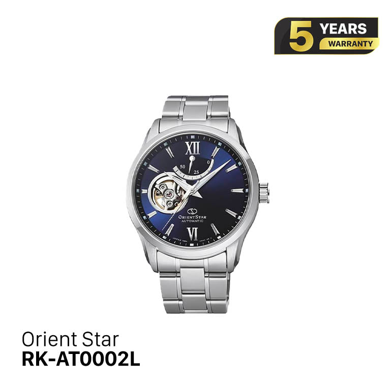 Orient Star Open Heart RK-AT0002L စက်ပိုင်းဆိုင်ရာ နာရီ (ပြည်တွင်းဈေးကွက်ဗားရှင်း)