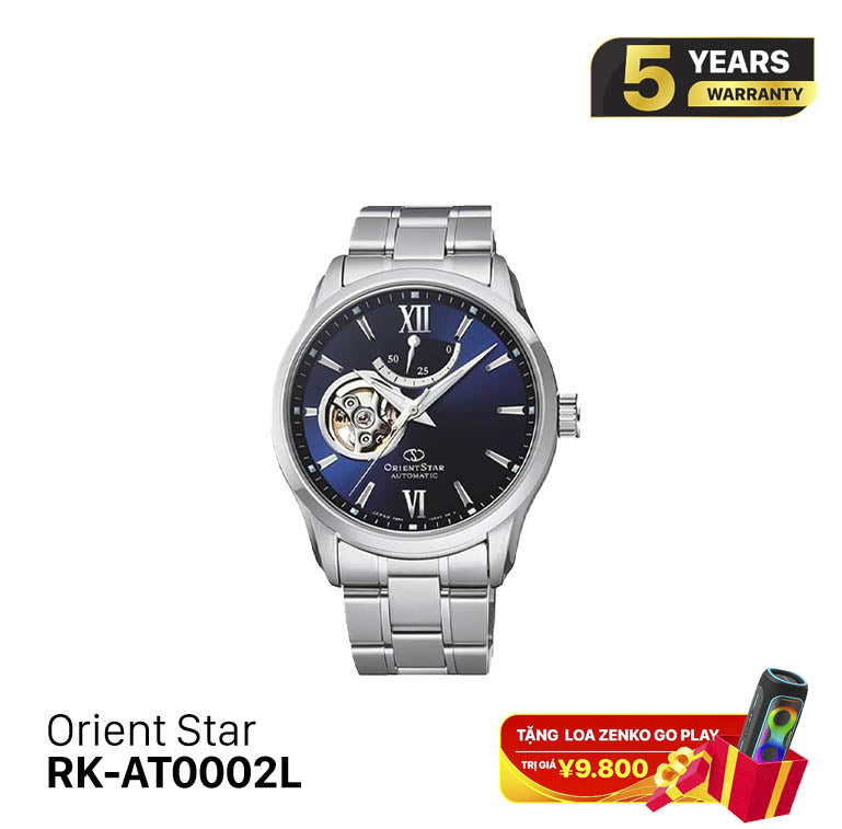 Orient Star Open Heart RK-AT0002L စက်ပိုင်းဆိုင်ရာ နာရီ (ပြည်တွင်းဈေးကွက်ဗားရှင်း)