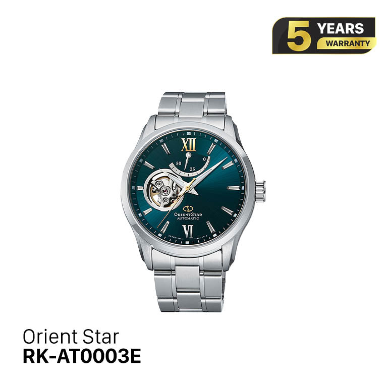 Orient Star Open Heart RK-AT0003E စက်ပိုင်းဆိုင်ရာ နာရီ (ပြည်တွင်းဈေးကွက်ဗားရှင်း)