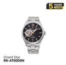 Orient Star Open Heart RK-AT0009N စက်ပိုင်းဆိုင်ရာ နာရီ (ပြည်တွင်းဈေးကွက်ဗားရှင်း)