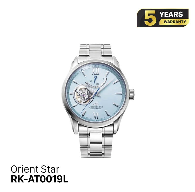 Orient Star Open Heart RK-AT0019L စက်ပိုင်းဆိုင်ရာ နာရီ (ပြည်တွင်းဈေးကွက်ဗားရှင်း)
