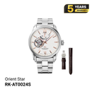 Orient Star Open Heart RK-AT0009N စက်ပိုင်းဆိုင်ရာ နာရီ (ပြည်တွင်းဈေးကွက်ဗားရှင်း)