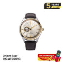 Orient Star Semi Skeleton RK-AT0201G စက်ပိုင်းဆိုင်ရာ နာရီ (ပြည်တွင်းဈေးကွက်ဗားရှင်း)